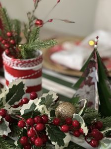 Christmas table decorations